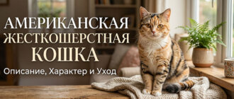 Американская жесткошерстная кошка — описание, характер и уход