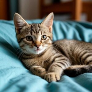 котенок миста на кравати