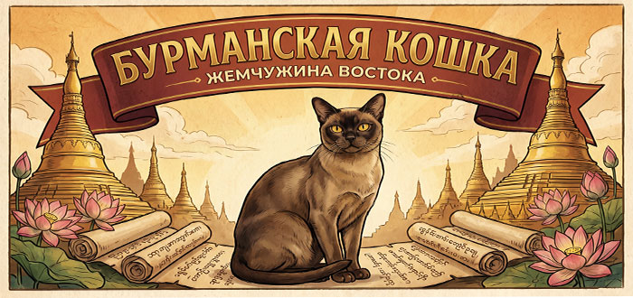 бурманская кошка жемчужина востока