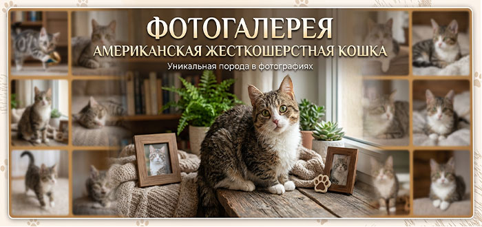 фото американской жесткошерстной кошки