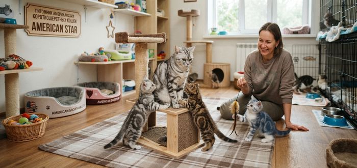 ПИТОМНИК АМЕРИКАНСКОЙ КОРОТКОШЕРСТНОЙ КОШКИ