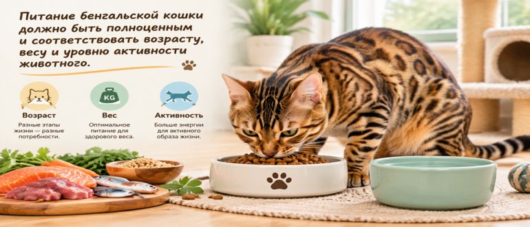 питание бенгальской кошки